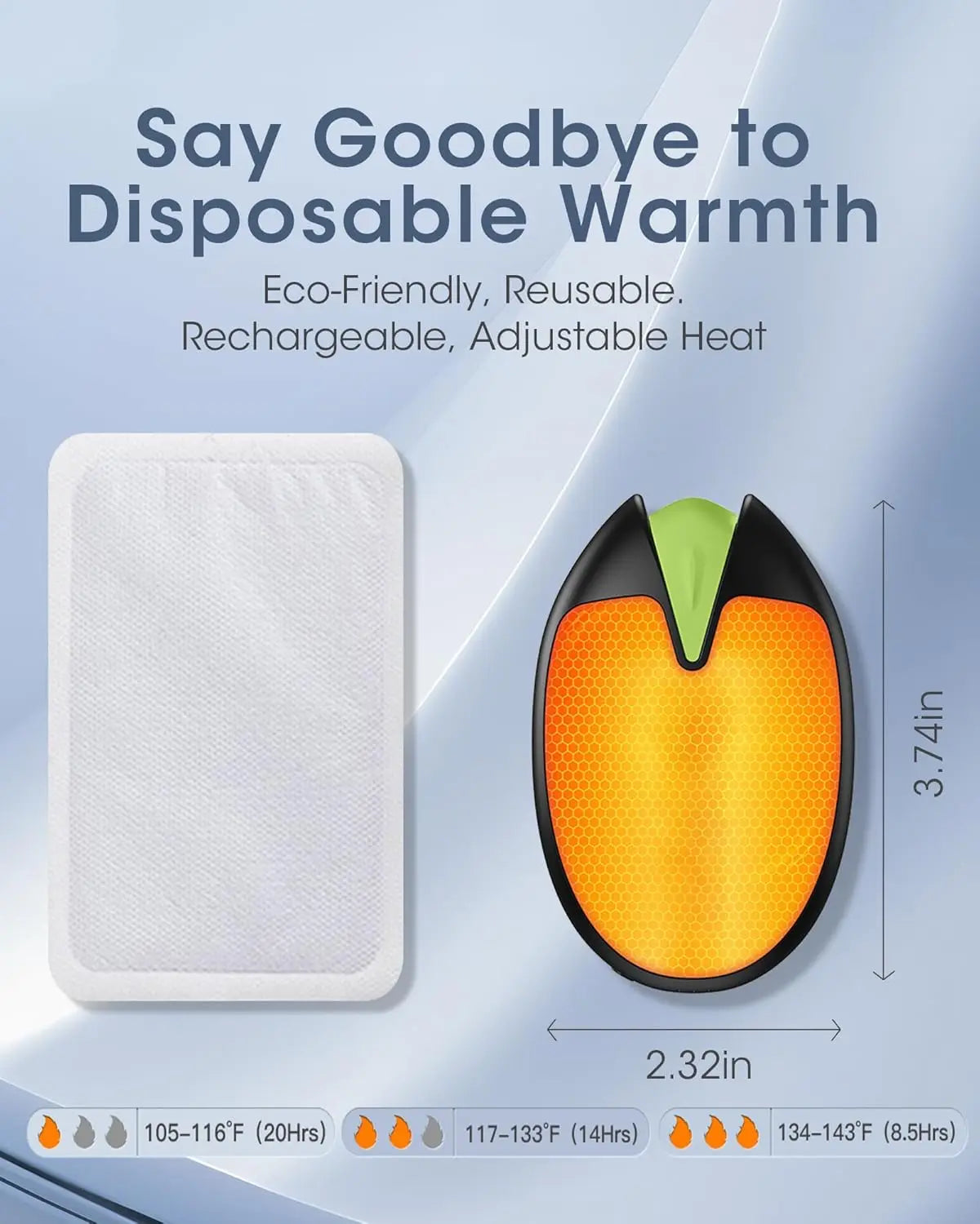 Hand Warmers Rechargeable, 2 Pack
