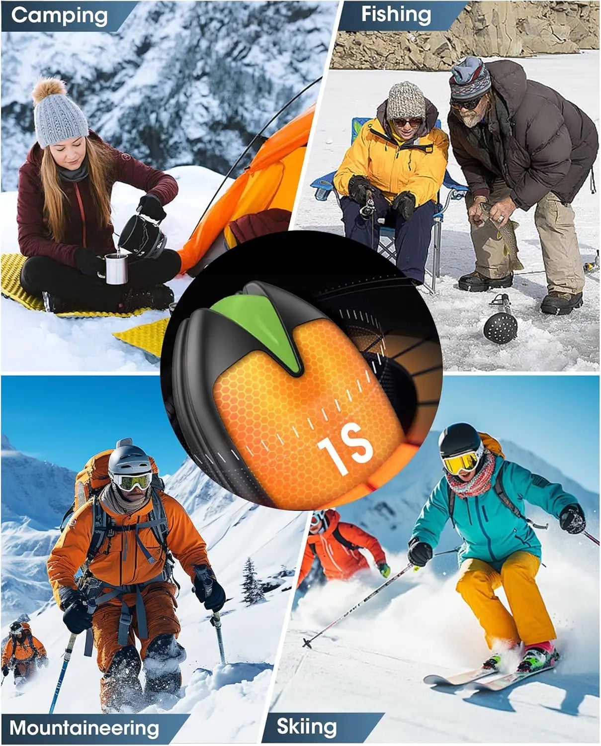 Hand Warmers Rechargeable, 2 Pack